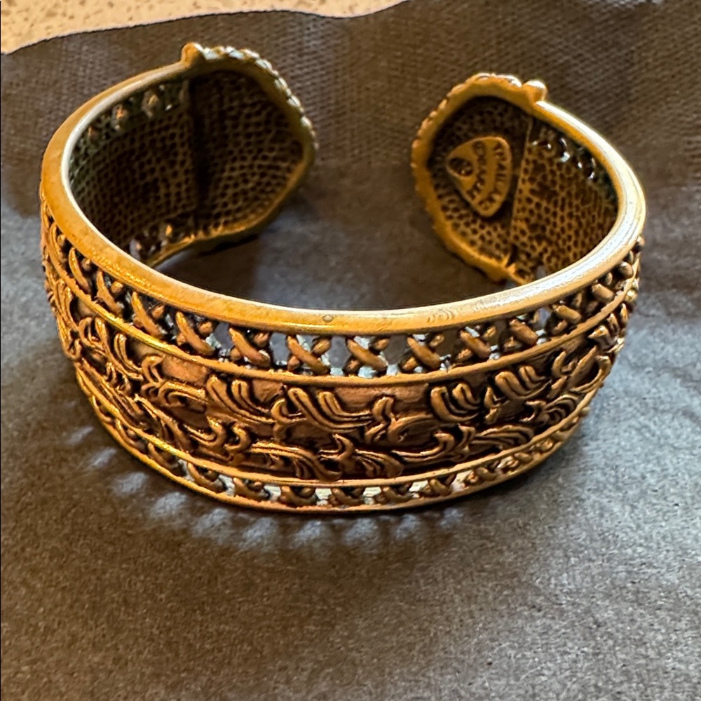 Barse Thailand Brass Cuff EUC